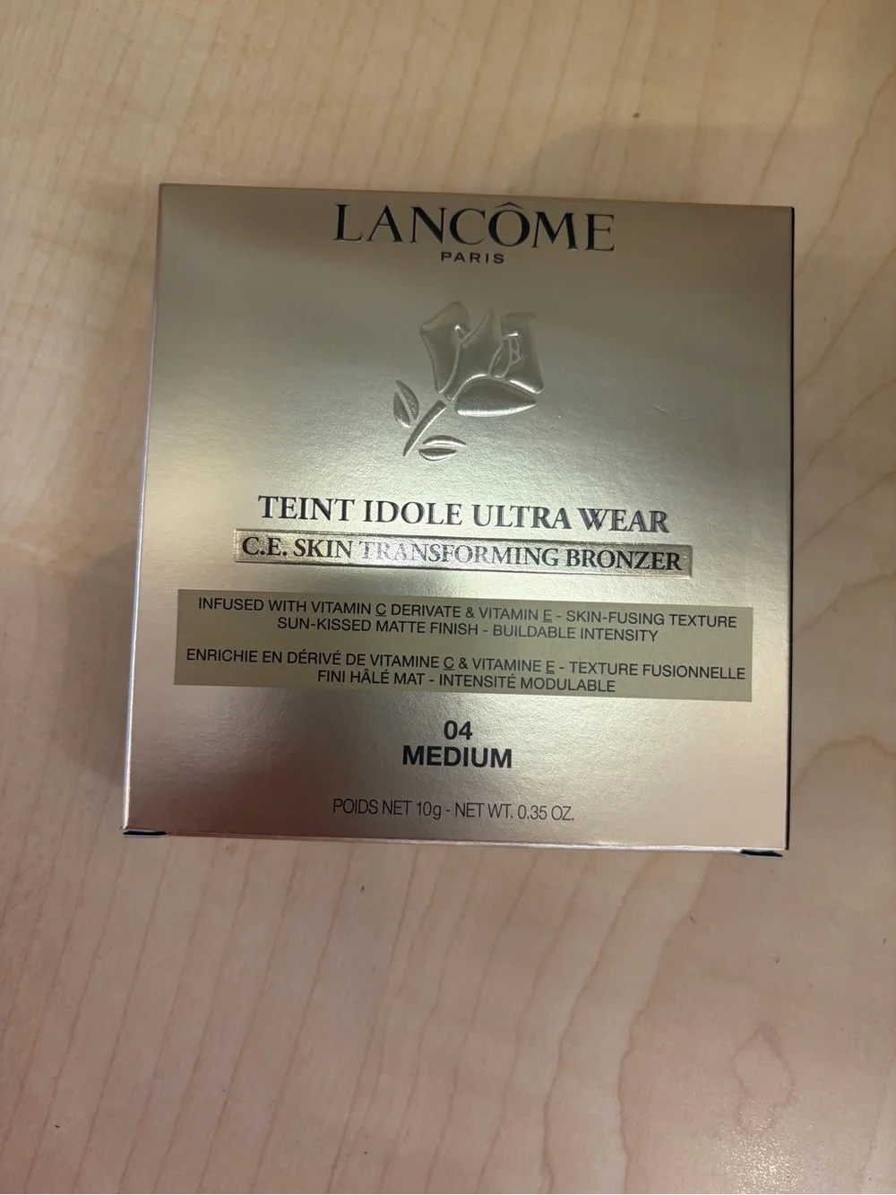 New Lancome Teint Idole Ultra Wear Skin Transforming Bronzer~04 Medium~Full size